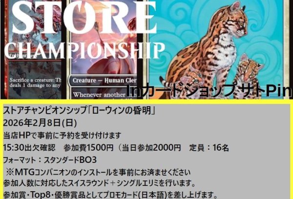 画像1: 2026年2月8日(日)開催《ストアチャンピオンシップ》参加券 (1)