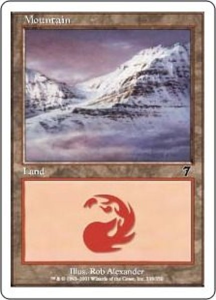 画像1: NM-Foil(7ED)土地　山(C)338 (1)