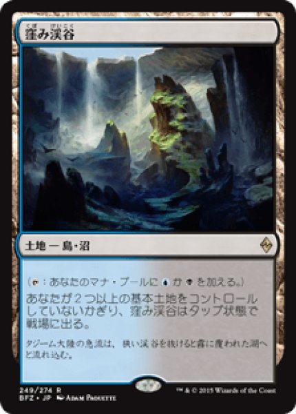 画像1: Foil(BFZ)土地　窪み渓谷(R) (1)