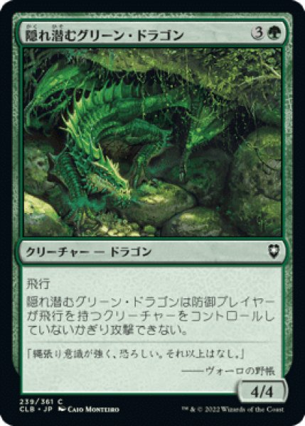 画像1: (CLB)緑　隠れ潜むグリーン・ドラゴン(C) (1)