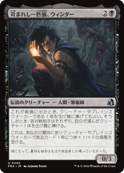 画像1: (FRA)黒　苛まれし一匹狼、ウィンター(U) (1)