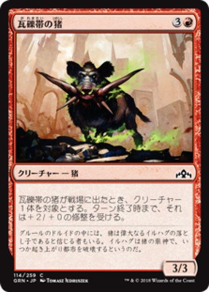 画像1: (GRN)赤　瓦礫帯の猪(C) (1)