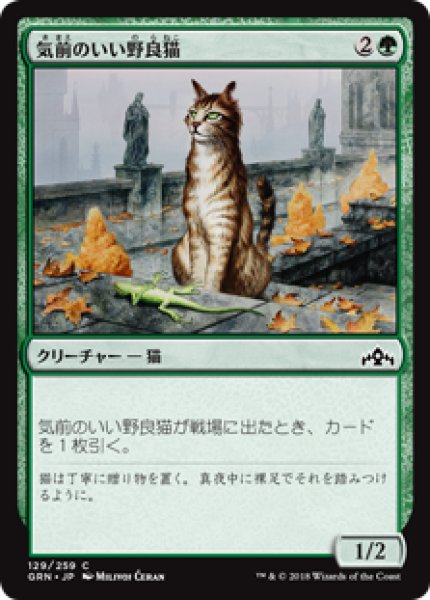 画像1: (GRN)緑　気前のいい野良猫(C) (1)