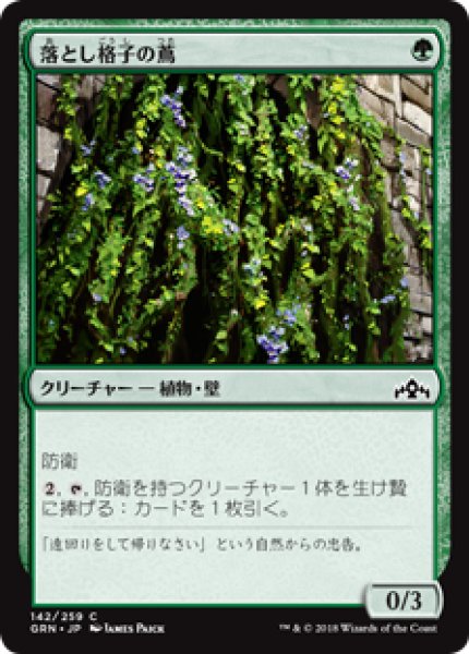 画像1: (GRN)緑　落とし格子の蔦(C) (1)