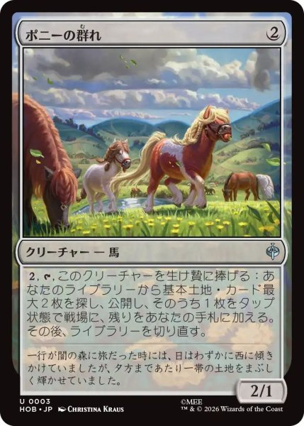 画像1: (HOB)無　ポニーの群れ(U) (1)