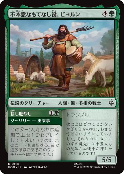 画像1: (HOB)緑　不本意なもてなし役、ビヨルン(C) (1)