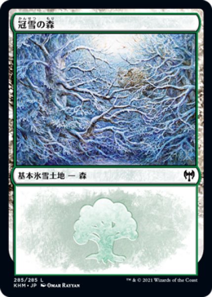 画像1: Foil(KHM)土地　冠雪の森(L)285 (1)