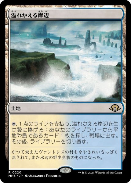 画像1: Foil(MH3)土地　溢れかえる岸辺(R)220 (1)
