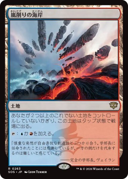 画像1: (SOS)土地　嵐削りの海岸(R) (1)