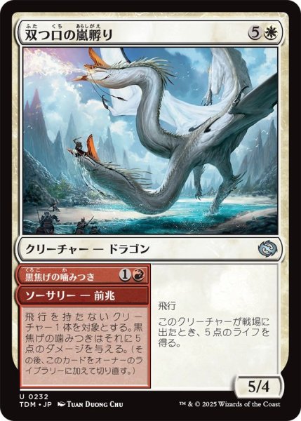 画像1: Foil(TDM)白　双つ口の嵐孵り(U)232 (1)